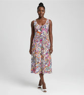 Kyuka Sleeveless Midi Crepe Tank Dress